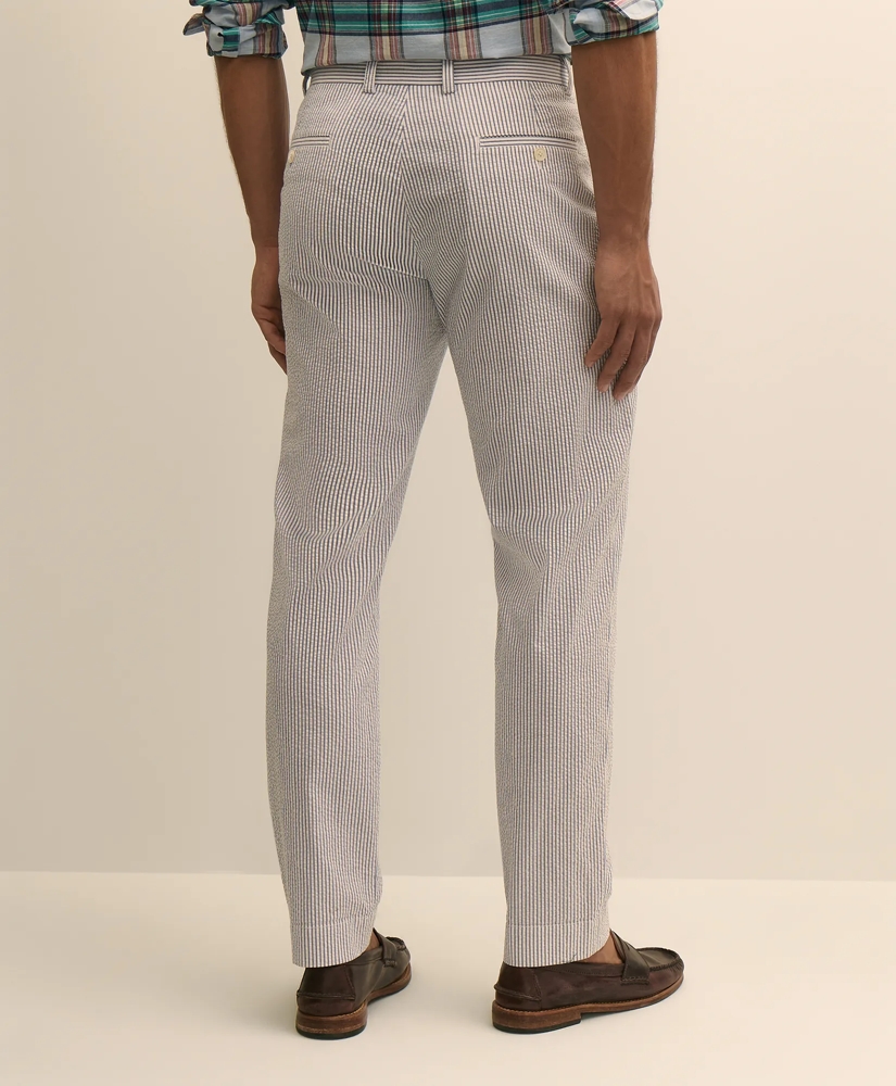 Washed Cotton Seersucker Pants, image 3