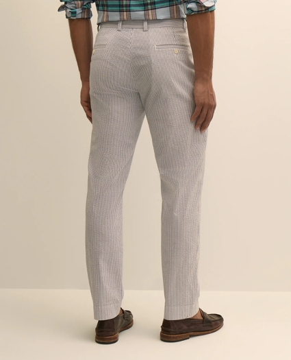 Washed Cotton Seersucker Pants, image 3