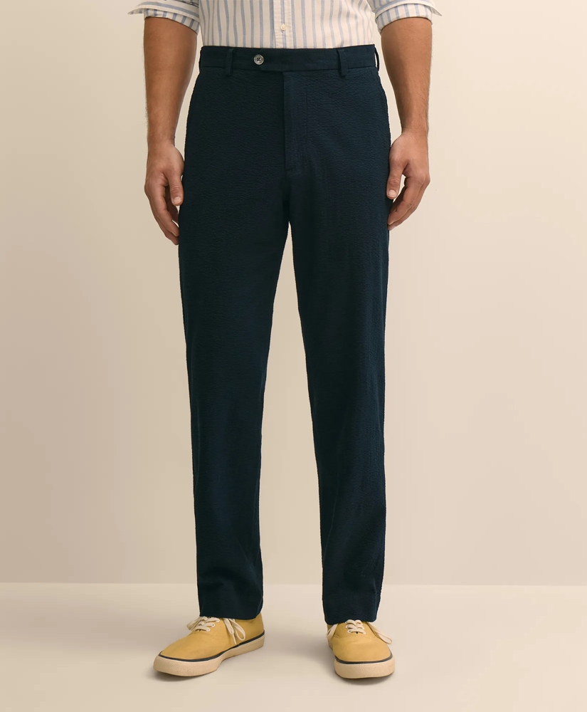 Washed Cotton Seersucker Pants, image 2