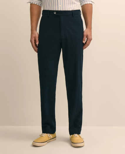 Washed Cotton Seersucker Pants, image 2