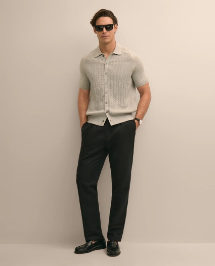 The Pleated Linen-Cotton Pants, image 1