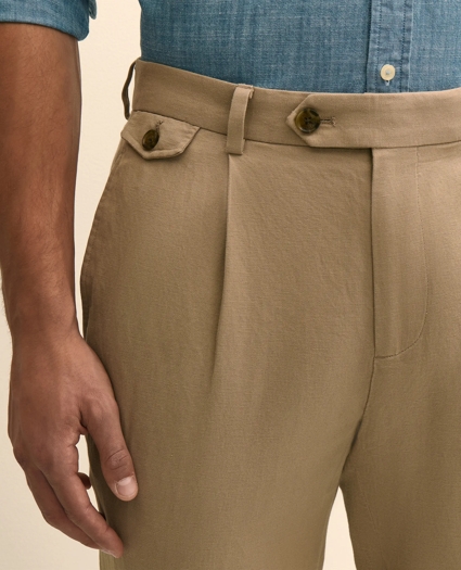 The Pleated Linen-Cotton Pants, image 3