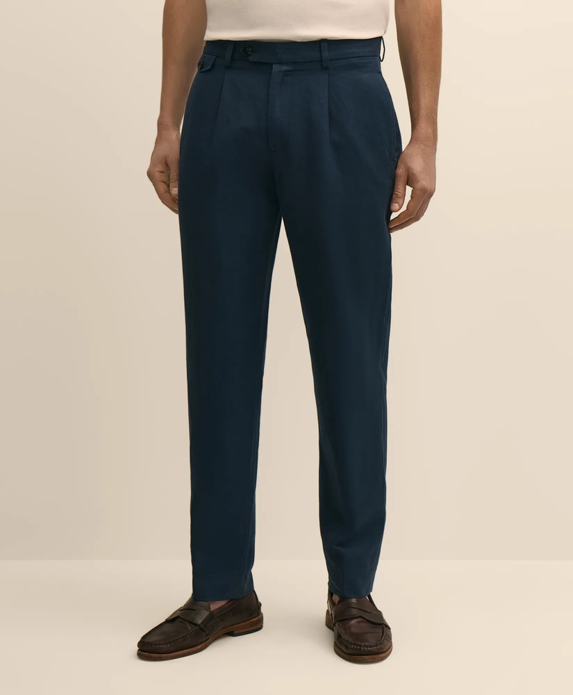 The Pleated Linen-Cotton Pants, image 2