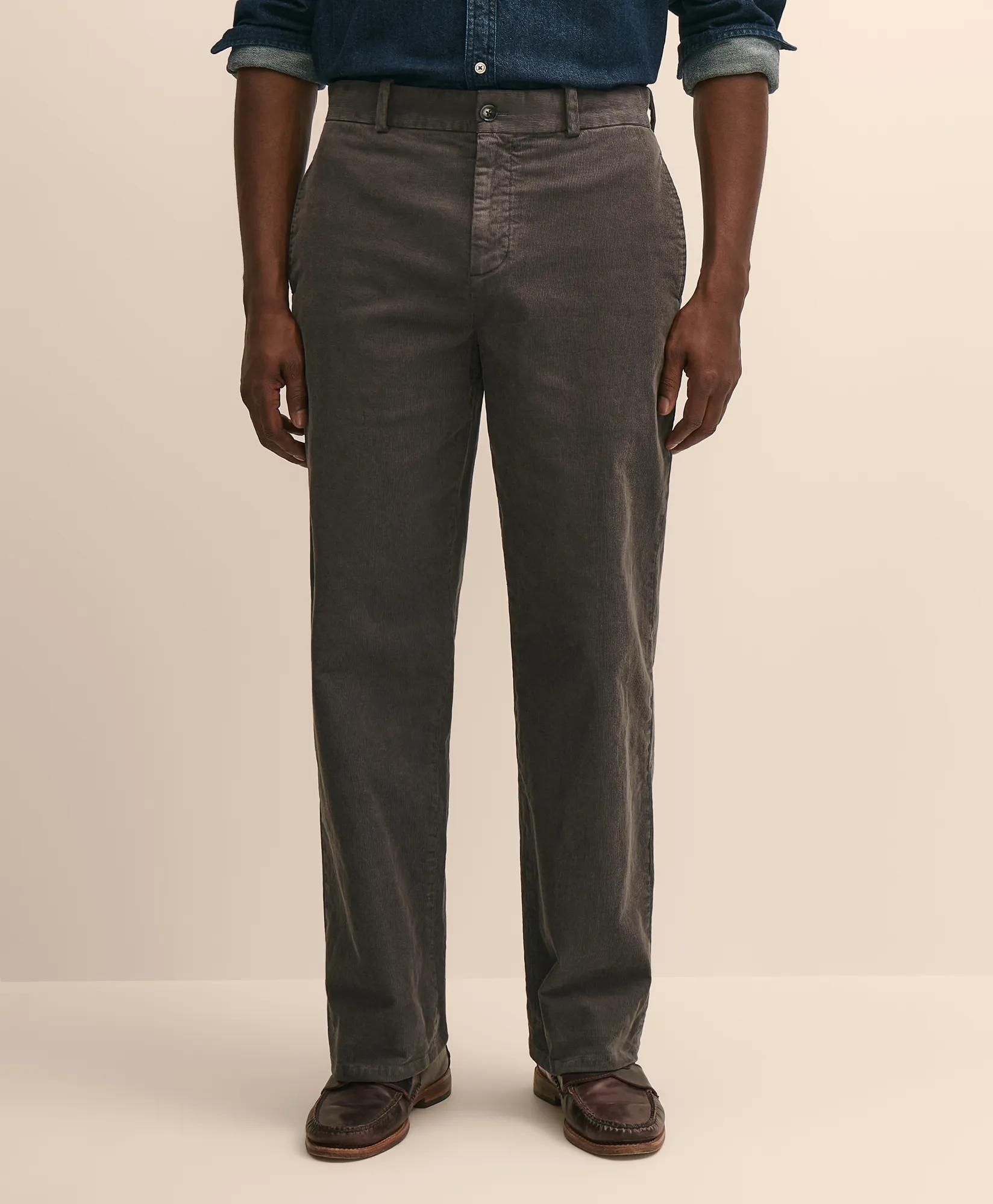 Cotton Corduroy Traditional Fit Chinos, image 2
