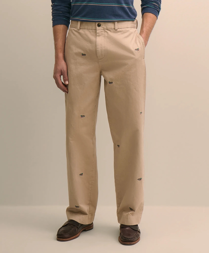 Cotton Mallard Motif Heritage Chinos, image 2