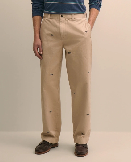 Cotton Mallard Motif Heritage Chinos, image 2