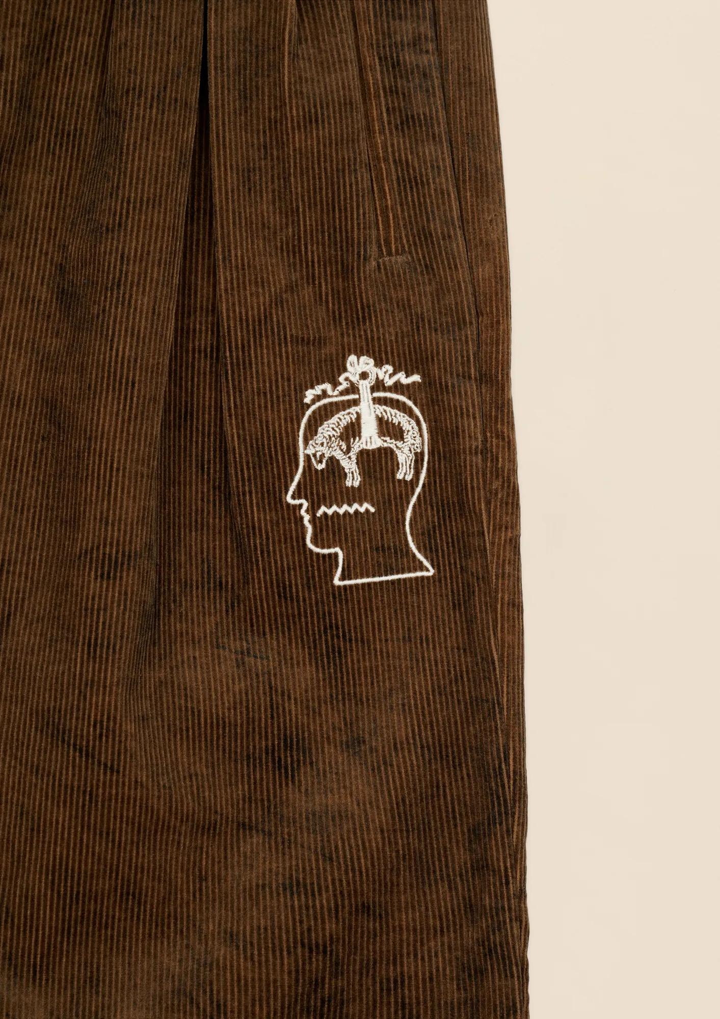 Brooks Brothers x Brain Dead Cotton Corduroy Embroidered Emblem Suit Pants, image 2