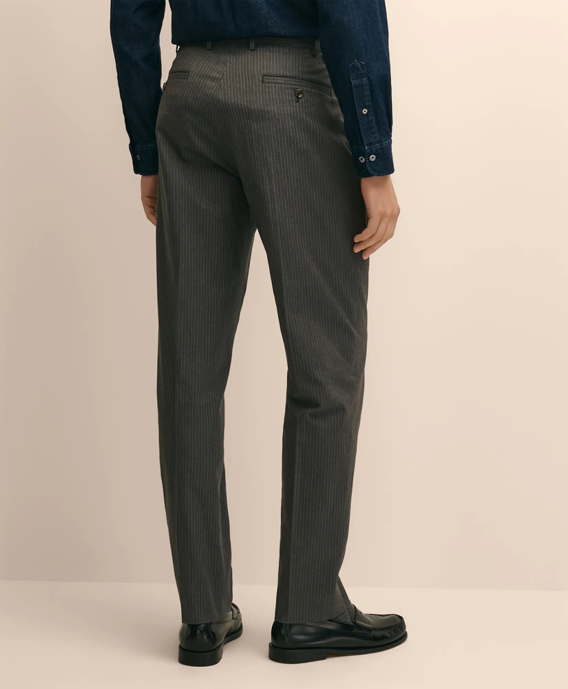 Cotton Blend Pinstripe Pants, image 3
