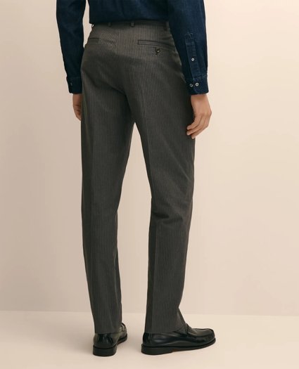 Cotton Blend Pinstripe Pants, image 3