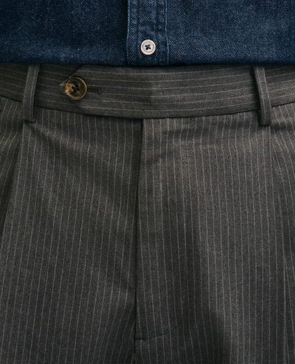 Cotton Blend Pinstripe Pants, image 5