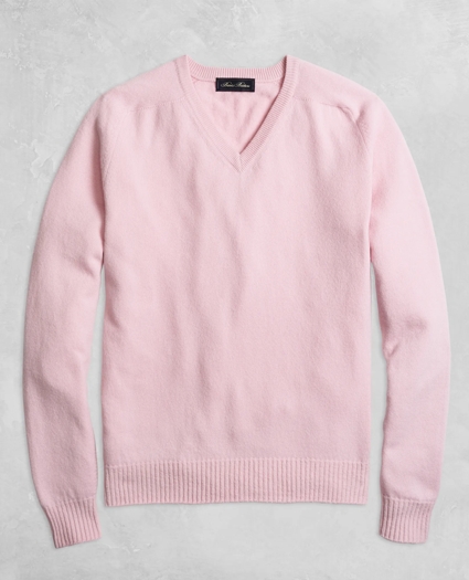 Golden Fleece&reg; 3-D Knit Cashmere V-Neck Sweater, image 1