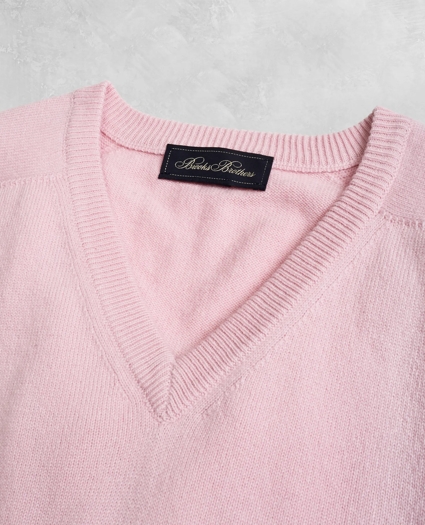 Golden Fleece&reg; 3-D Knit Cashmere V-Neck Sweater, image 2