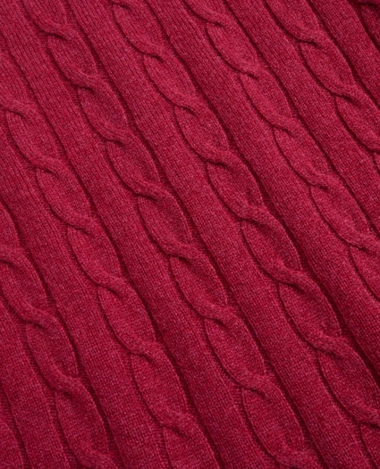 Lambswool Cable Crewneck Sweater, image 3