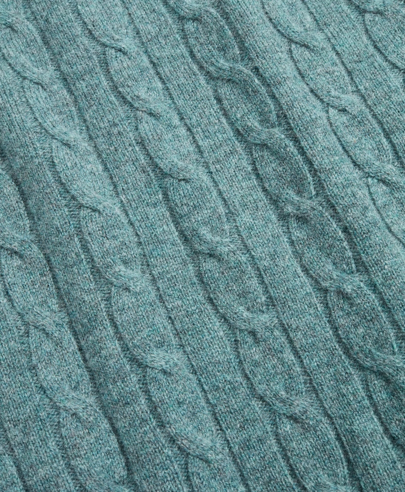 Lambswool Cable Crewneck Sweater, image 3