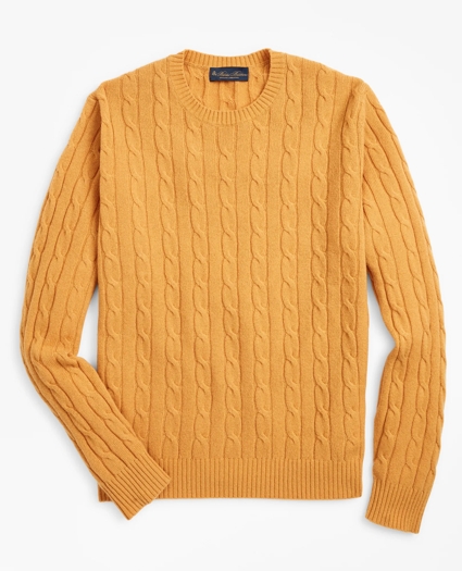 Lambswool Cable Crewneck Sweater, image 1