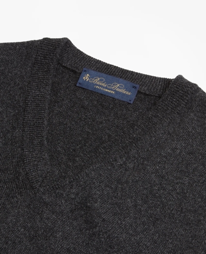 V-Neck Cashmere Sweater Vest, image 2
