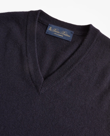 V-Neck Cashmere Sweater Vest, image 2