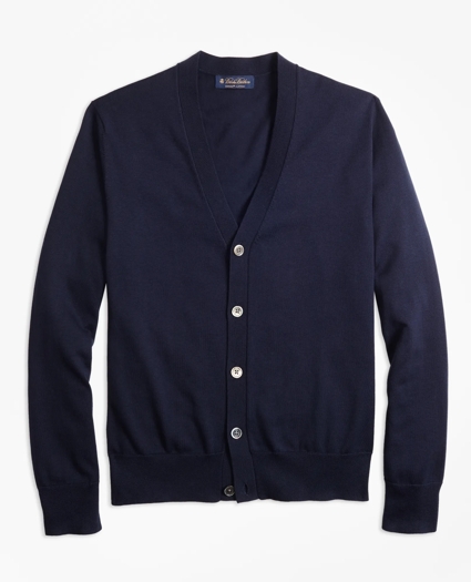 Supima® Cotton V-Neck Cardigan, image 1