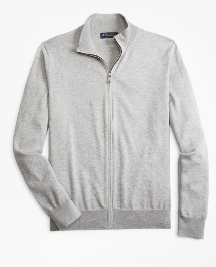 Supima® Cotton Full-Zip Cardigan, image 1