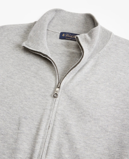 Supima® Cotton Full-Zip Cardigan, image 2