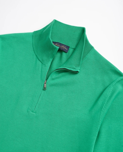 Supima® Cotton Half-Zip Sweater, image 2