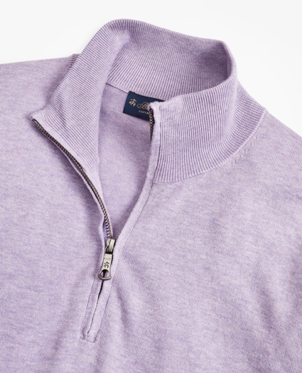 Supima® Cotton Half-Zip Sweater, image 2