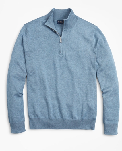 Supima® Cotton Half-Zip Sweater, image 1