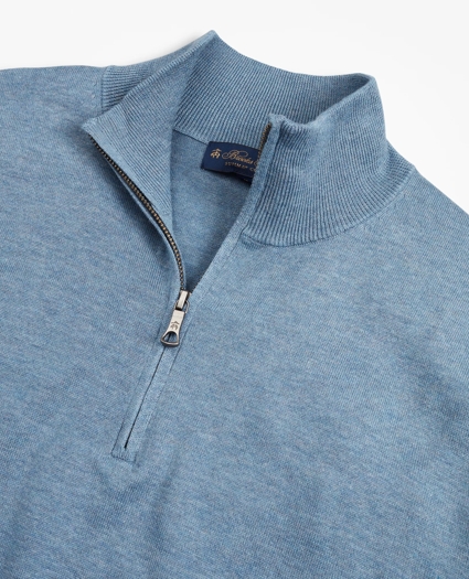 Supima® Cotton Half-Zip Sweater, image 2