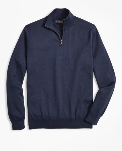 Supima® Cotton Half-Zip Sweater, image 1