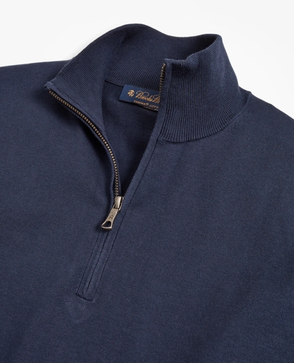 Supima® Cotton Half-Zip Sweater, image 2