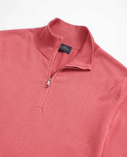Supima® Cotton Half-Zip Sweater, image 2