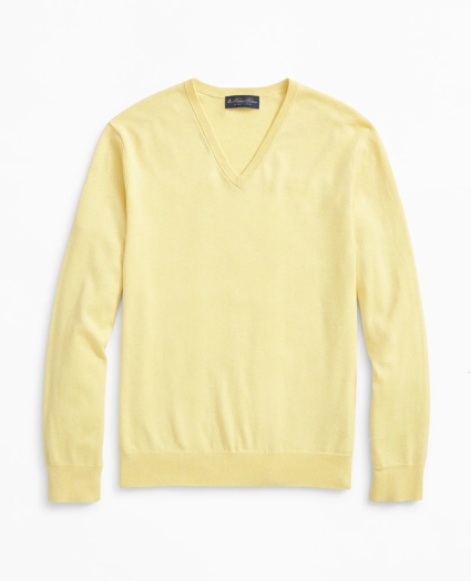 Supima® Cotton V-Neck Sweater, image 1