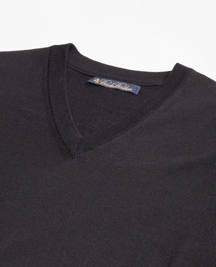 Brooks Brothers Tech Merino Wool V-Neck Sweater, image 2