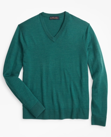Brooks Brothers Tech Merino Wool V-Neck Sweater, image 1