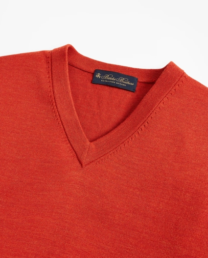 Brooks Brothers Tech Merino Wool V-Neck Sweater, image 2