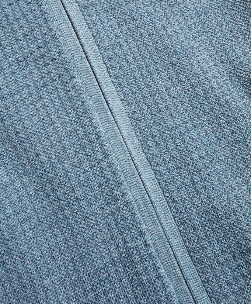 Supima® Cotton Textured Full-Zip Sweater, image 3