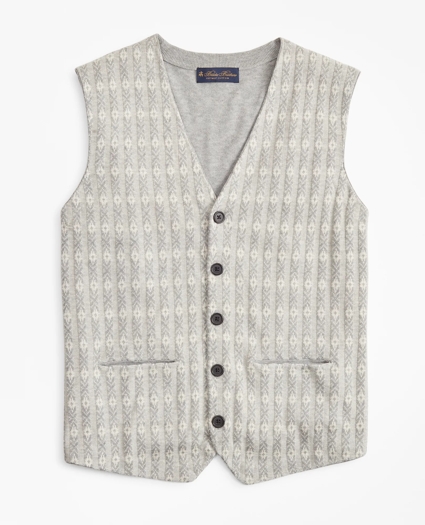 Supima® Cotton Jacquard Waist Coat, image 1