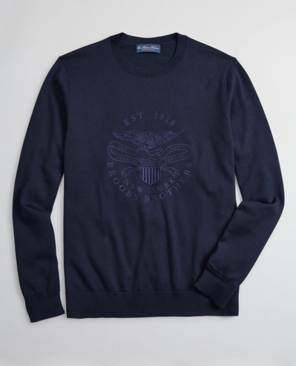 Lincoln Seal Supima® Crewneck Sweater, image 1