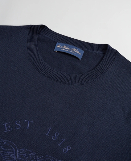 Lincoln Seal Supima® Crewneck Sweater, image 2