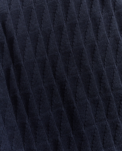 Golden Fleece® 3-D Knit Fine-Gauge Cashmere-Silk Textured Crewneck Sweater, image 4