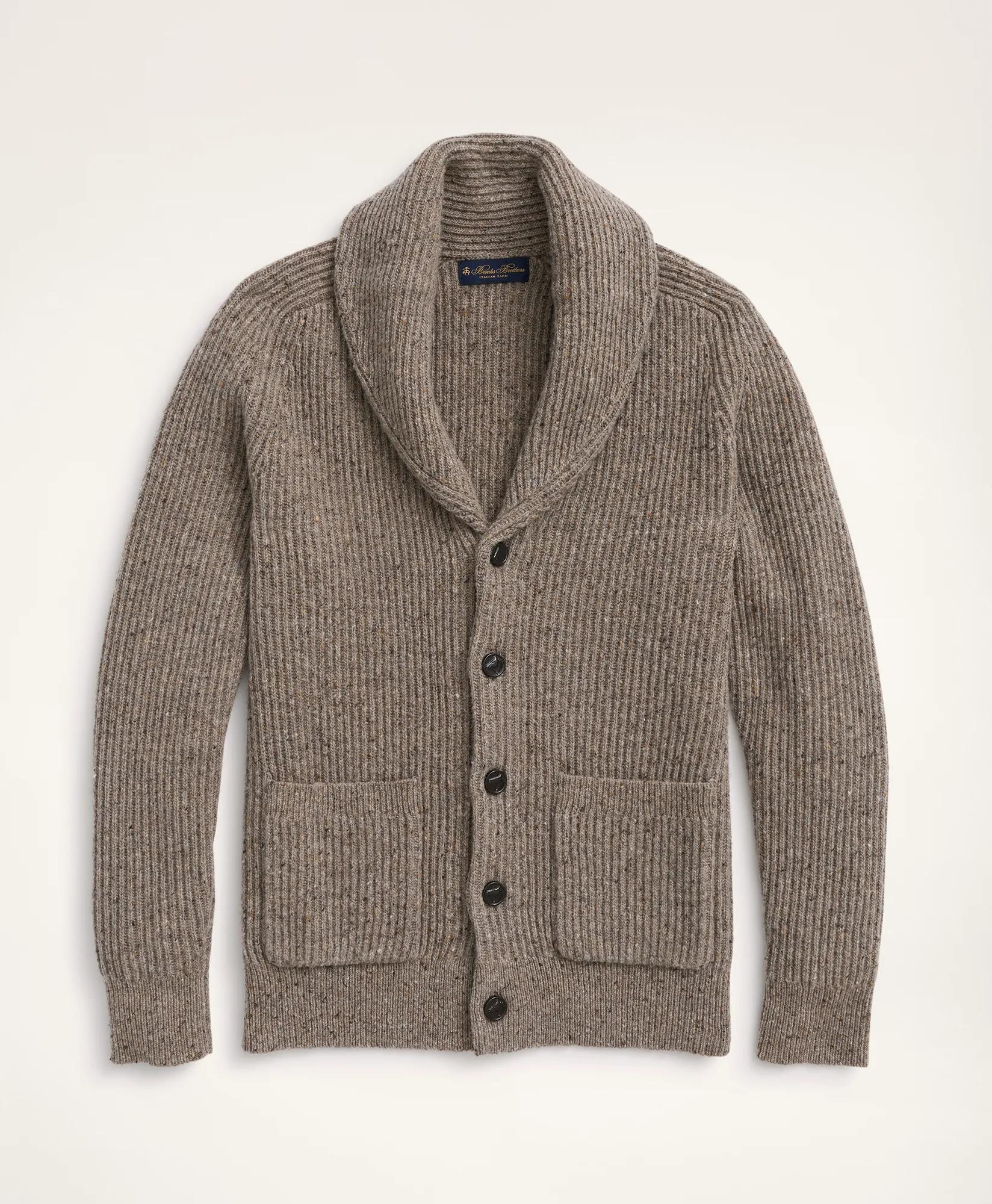 Merino Shawl Collar Cardigan, image 1