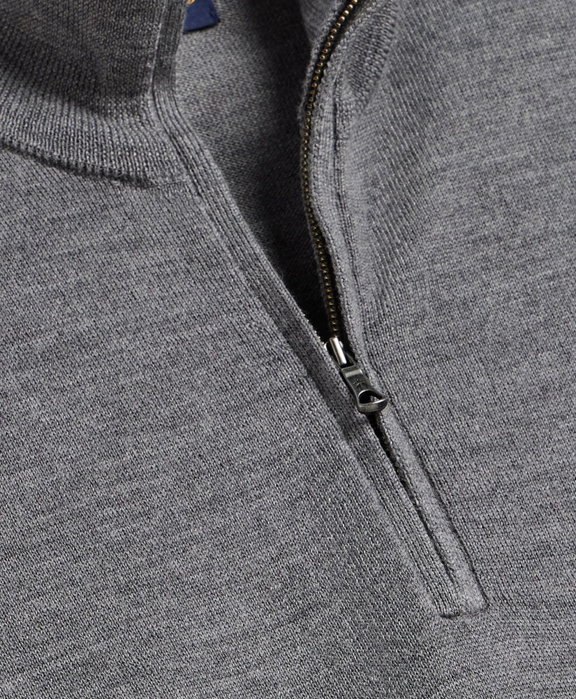 Merino Wool Half-Zip Vest, image 5