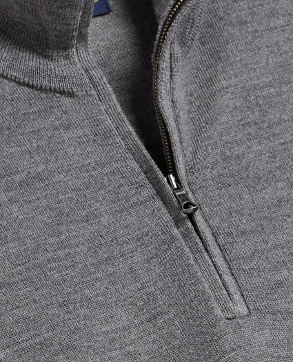 Merino Wool Half-Zip Vest, image 5