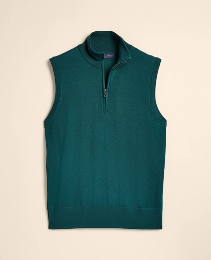 Merino Wool Half-Zip Vest
