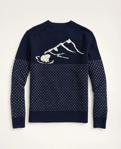 Polar Bear Lambswool Crewneck Sweater, image 3