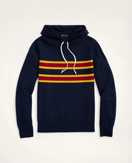 Merino Striped Hoodie, image 1