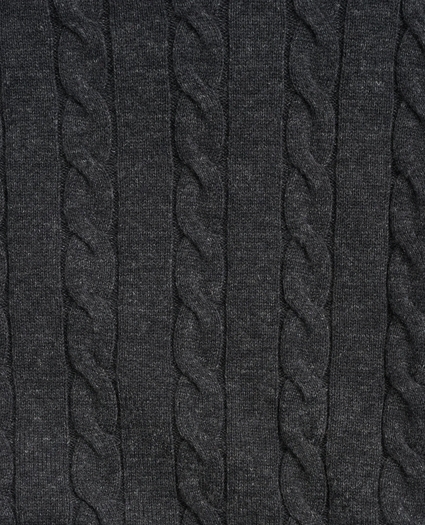 Cotton Cable Knit Hoodie Sweater, image 2