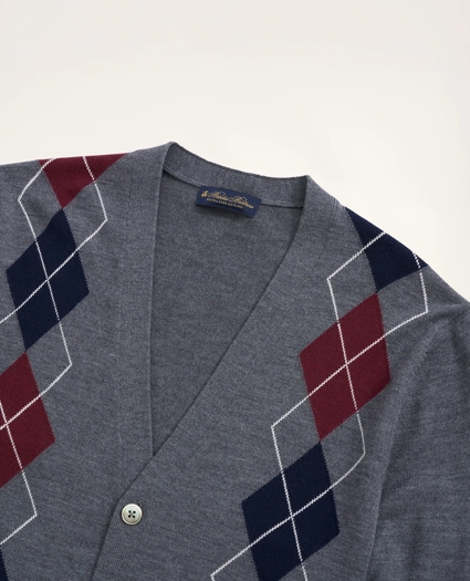 Merino Argyle Cardigan, image 2