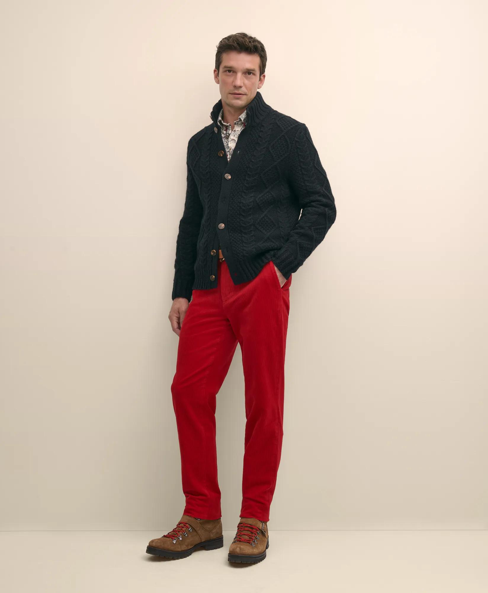 Merino Aran Cable Cardigan secondary