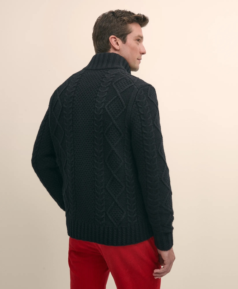 Merino Aran Cable Cardigan, image 3